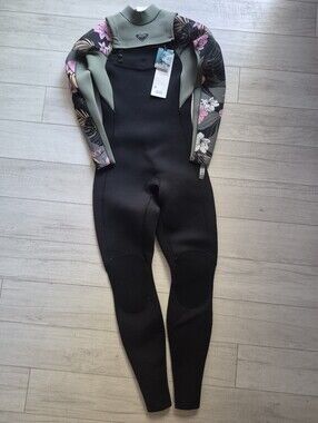 ROXY NEW 3/2mm Eliye Series Chedt Zip Full Wetsuit Tropical Moss